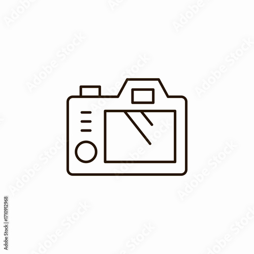 digital camera display icon sign vector