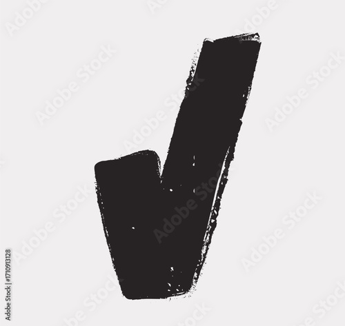 Cartoon vector illustration of check mark as a metaphor for approval, correctness and success