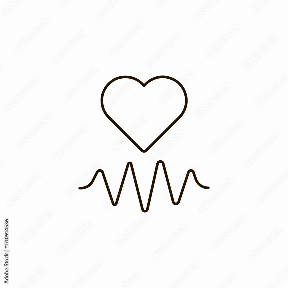 heartbeat rate monitor icon sign vector heartbeat rate monitor icon sign vector