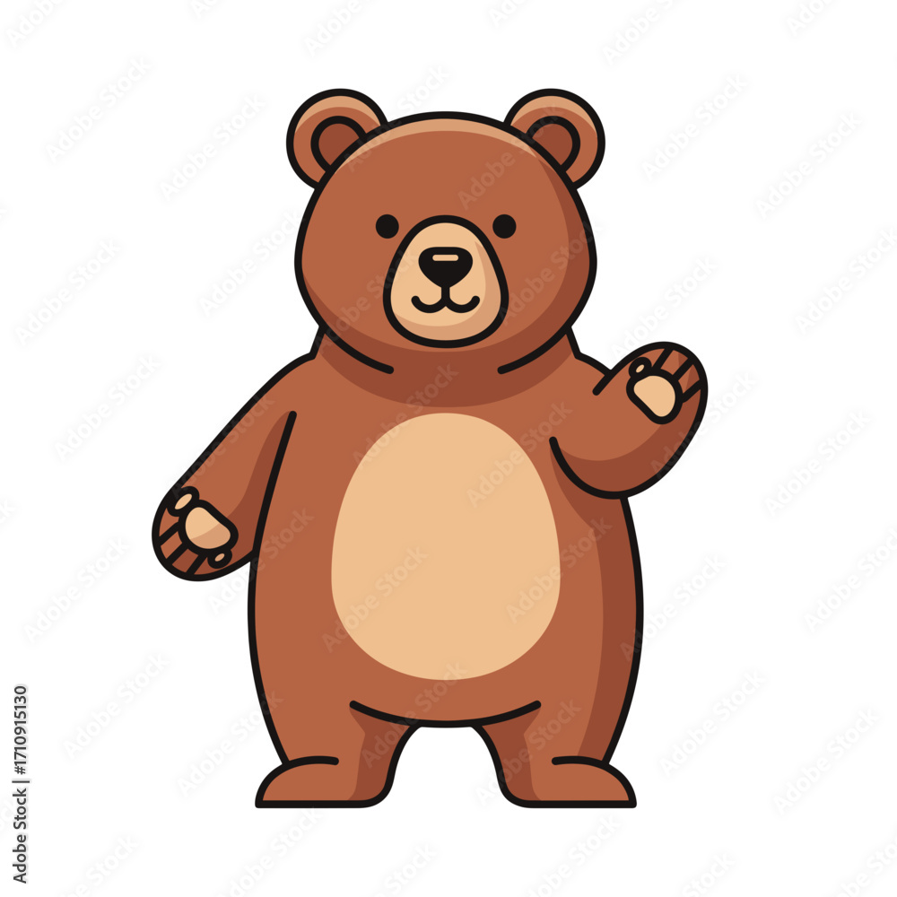 Fototapeta premium Cute Brown Bear