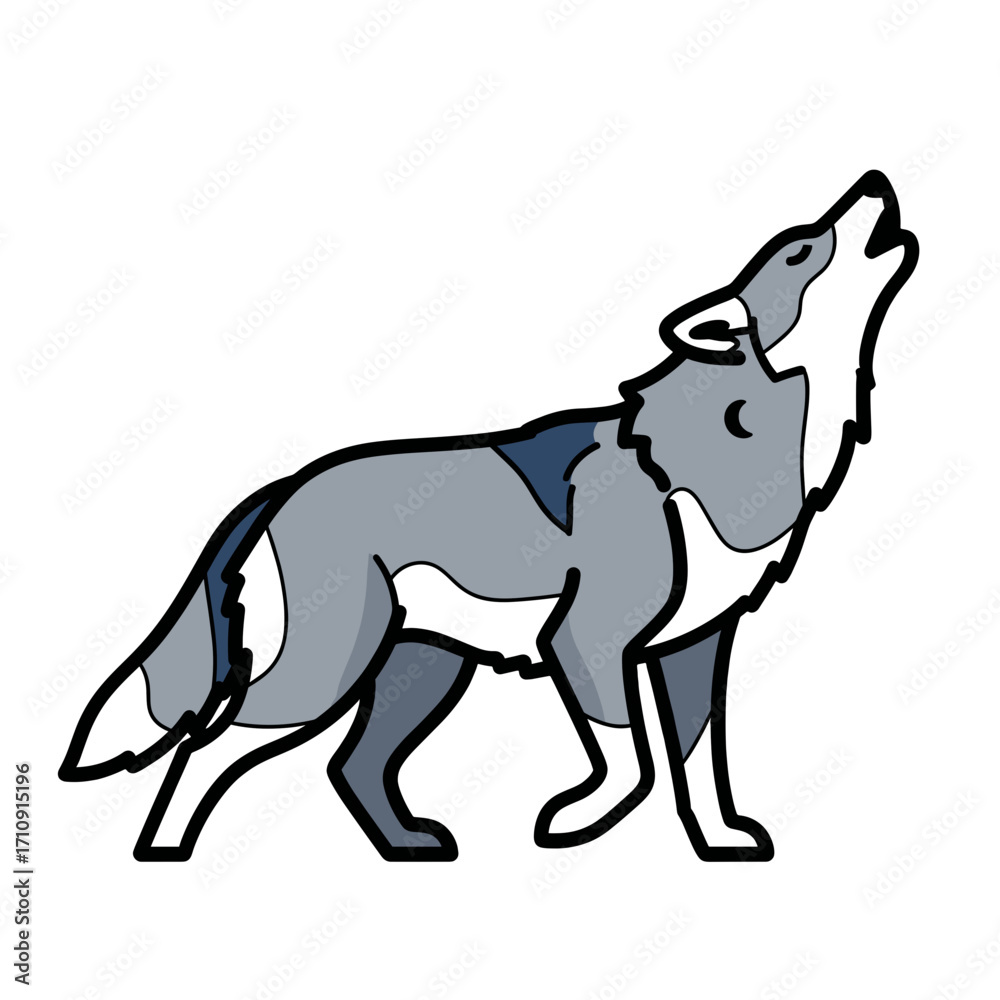 Fototapeta premium Simple Wolf