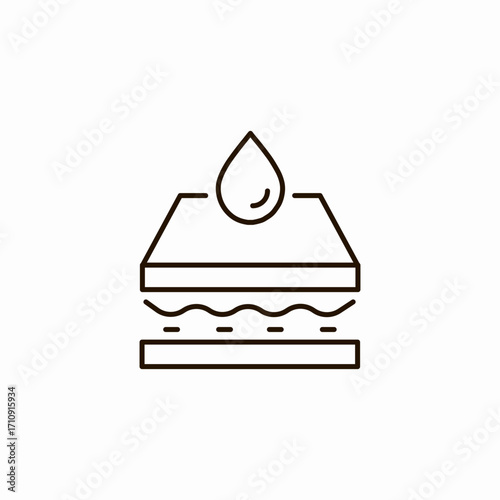multi layer protection icon sign vector