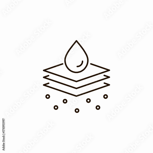 multi-layered protection icon icon sign vector