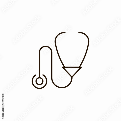 stethoscope doctor tool icon sign vector