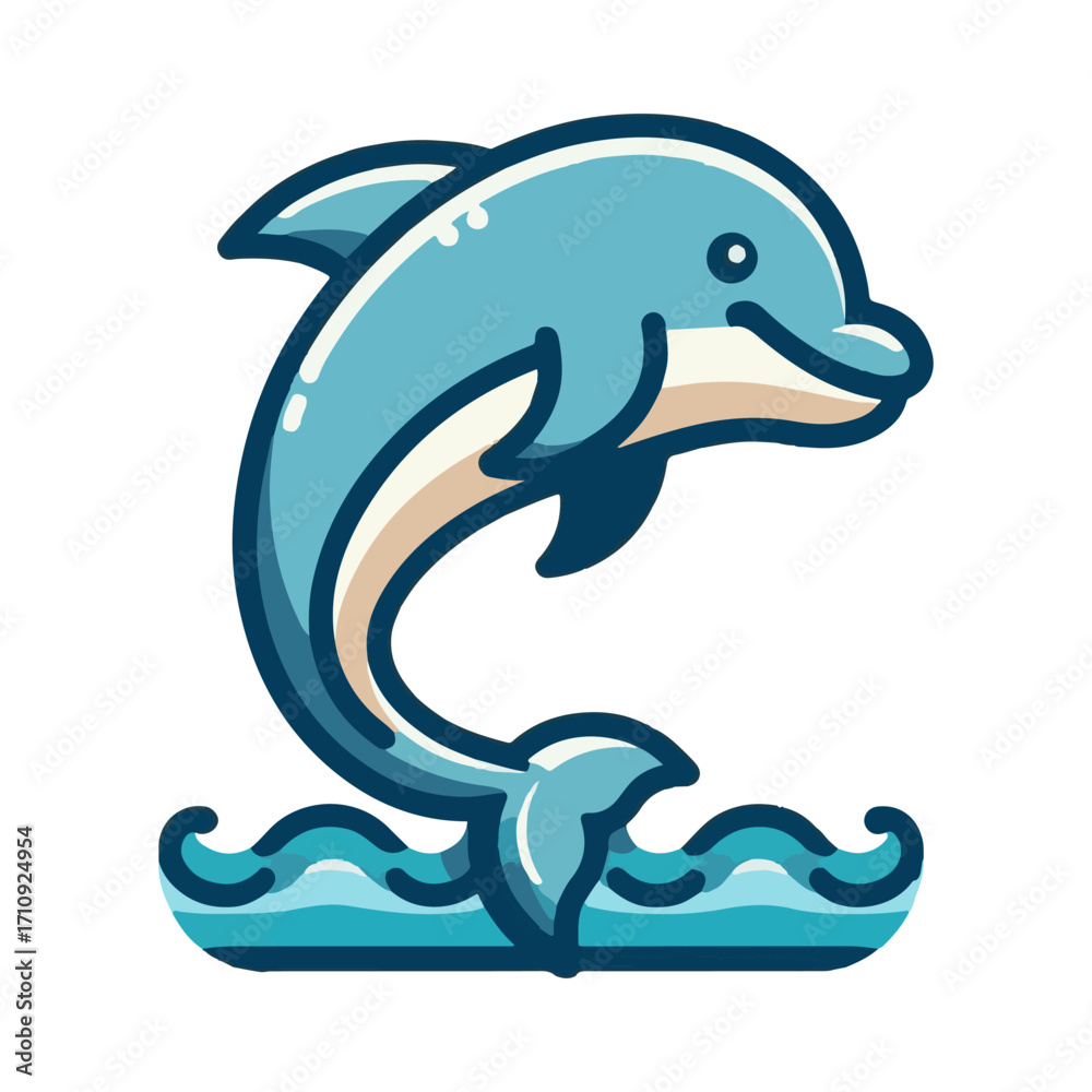Obraz premium dolphin illustration design