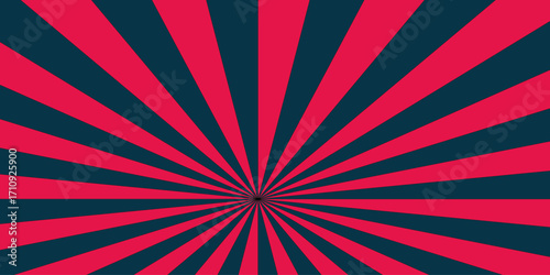 Abstract red and blue retro with sunburst pattern colorful design. Vintage sunrays illustration swirl grunge backdrop line. vector illustration pattern beam rays. Spiral radial striped backdrop.
