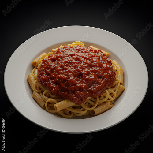Fresh pasta with rich tomato sauce, a classic Italian delight for foodies and home cooks everywhere