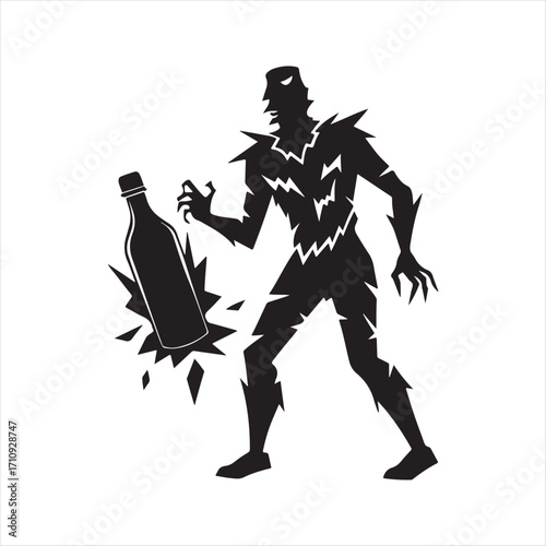 zombie vector silhouette sketch art doodle idea collections