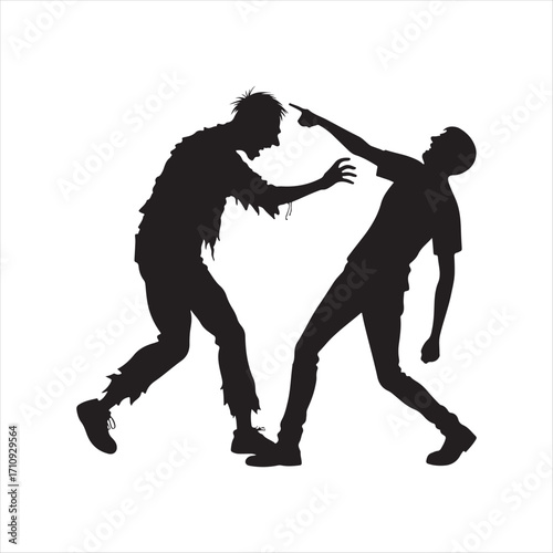 zombie vector silhouette sketch art doodle idea collections