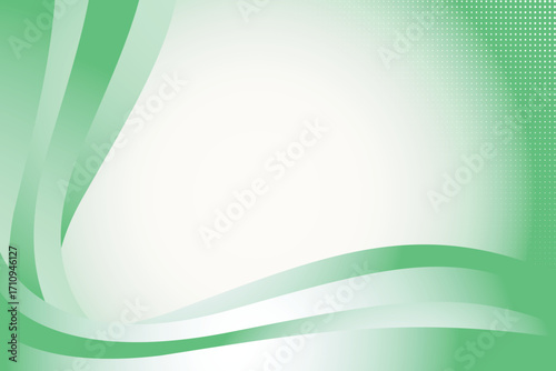 Abstract green gradient background with white space for text or vector backdrop wallpaper for social media banner post template