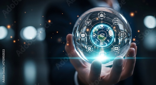 Global Business Technology and Digital Innovation Transformation Strategy Concepts