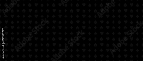 Casino Background with Colorful Card Suits and Gambling Elements . Elegant Gambling Vector with Card Suits . Vector Illustration