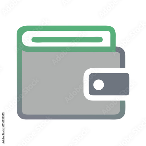 Wallet vector icon design for finance and money management concept digital wallet illustration