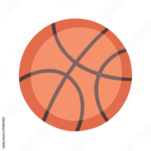 Basketball vector graphic for sports design needs orange basketball illustration clip art image