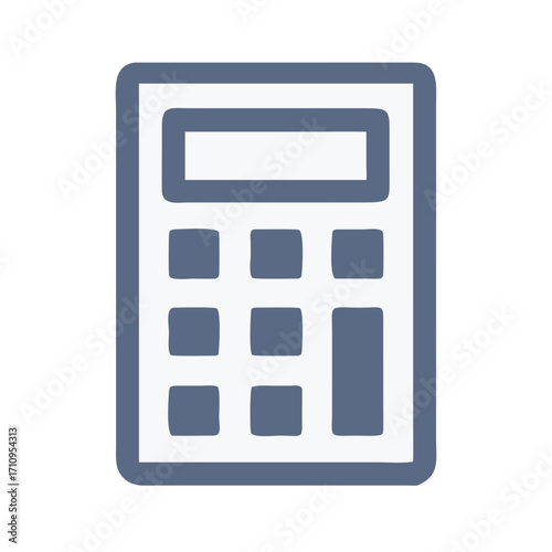 Calculator icon vector illustration for accounting finance math and business calculation tool