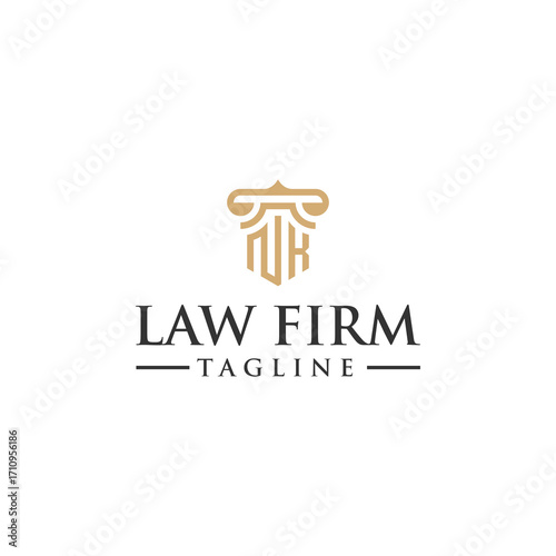 NK law logo design inspiration