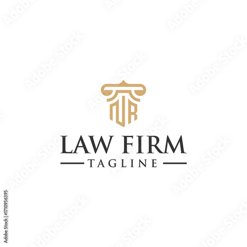 NR law logo design inspiration