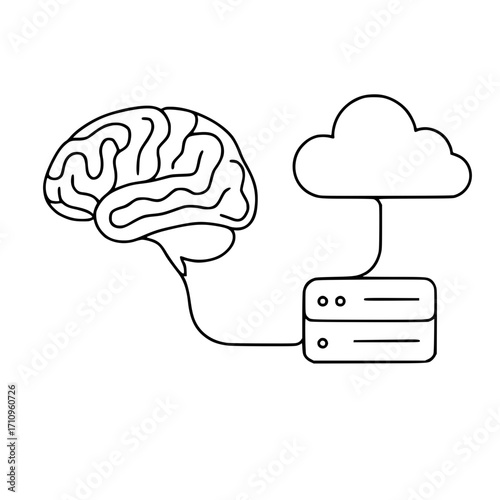cloud computing concept illustration