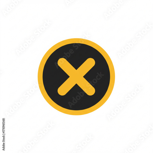 Illustration of close button icon