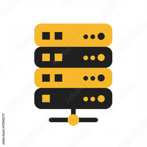 Illustration of server rack icon