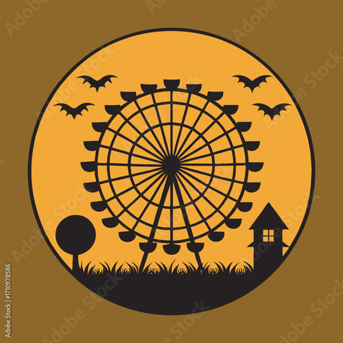 Abstract vector background with circles illustration