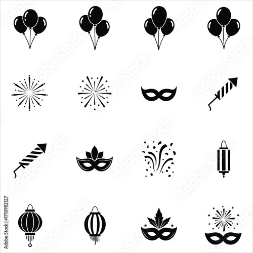 Creative Arts and School Supplies Icons Brush, Palette, Backpack, and More