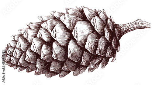 Close-Up Cedar Cone Symbolizing Nature's Beauty