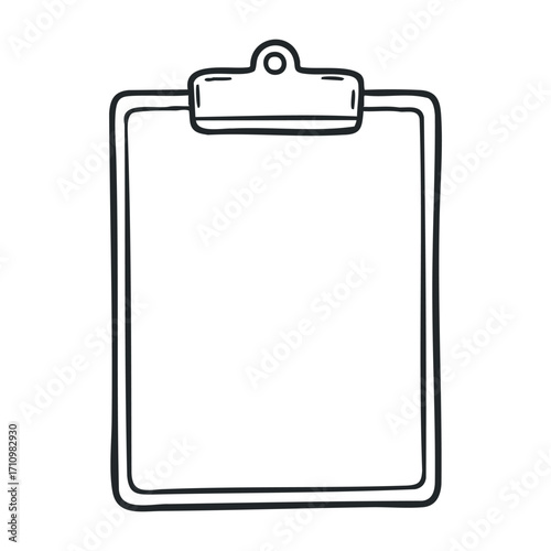 Creative clipboard sketch design digital art minimalist studio concept illustration. Vector illustration
