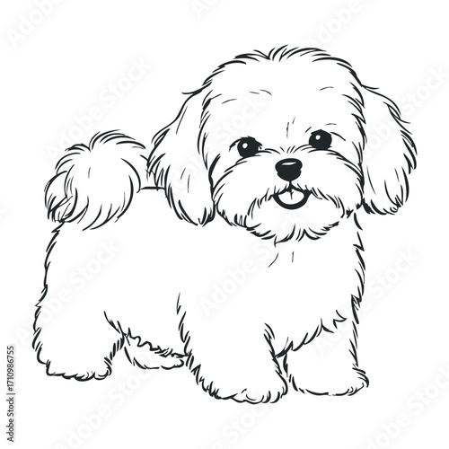 Playful dog portrait home setting illustration cozy atmosphere pet concept. Vector illustration