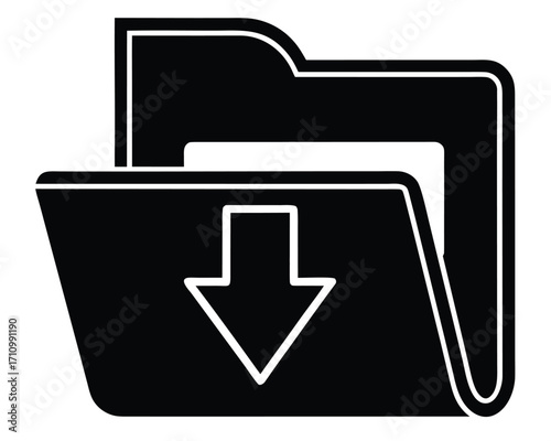 download folder vector icon
