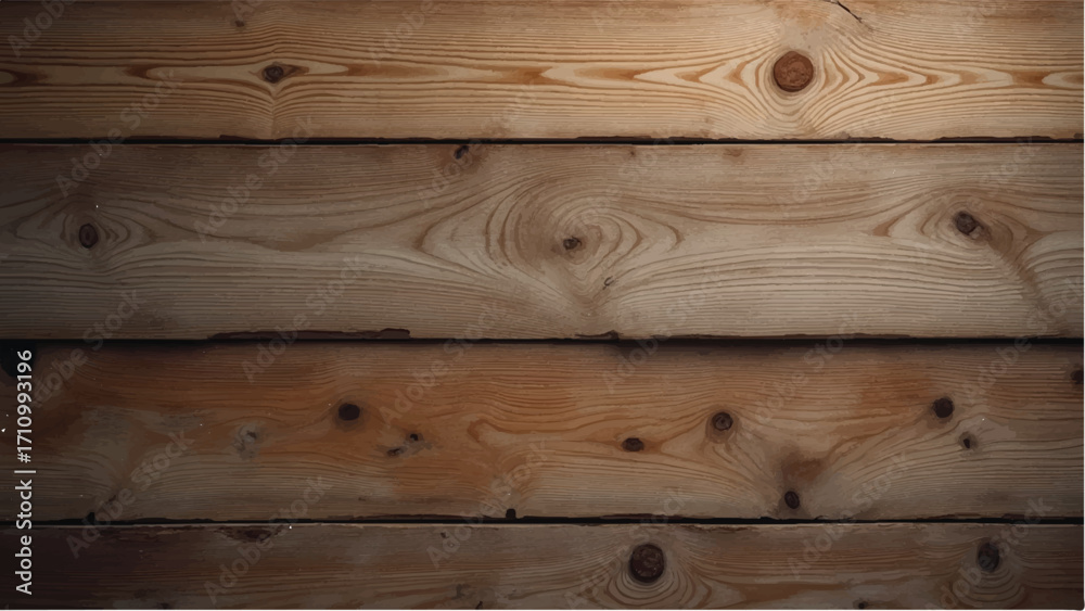 Fototapeta premium Wooden planks background with natural knots and grain for wall texture. Wooden background. 