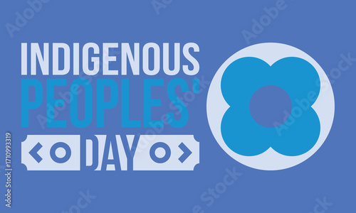 Indigenous Peoples' Day. Native American Day. American Indian culture. Heritage Month. Celebrate annual in United States. Tradition pattern. Poster, card, banner and background. Vector illustration