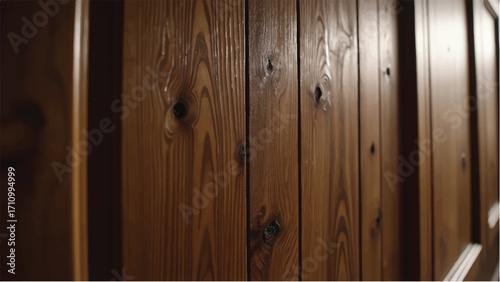 Wooden wall background. Wooden texture with natural pattern. 
