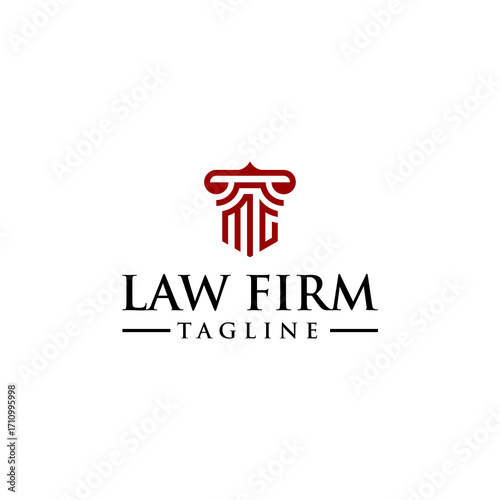 MG law logo design inspiration
