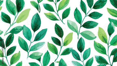 Exquisite Hand-Painted Seamless Floral Foliage Pattern for Design Projects