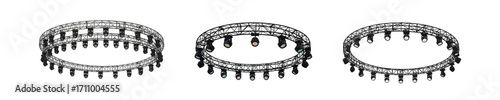 Wallpaper Mural Circular Stage Truss Lighting Rig Transparent Background Torontodigital.ca