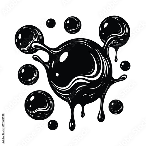 Abstract geometric pattern displaying digital artistry and modern design elements isolated on transparent background