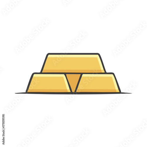 Stacked gold bars, a symbol of wealth and financial success