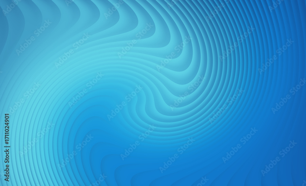Fototapeta premium Vibrant blue abstract swirling pattern with layered textures, suggesting dynamic motion and energy