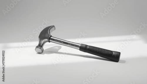 Claw Hammer in Black and White with Dramatic Lighting