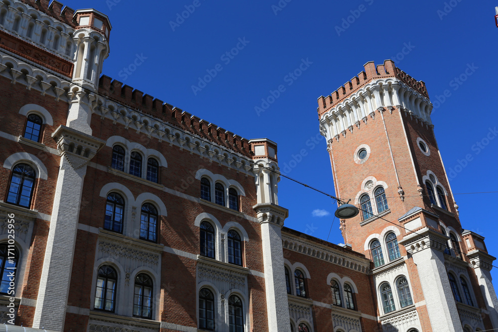 Fototapeta premium Caserne militaire Rossauer à Vienne en Autriche
