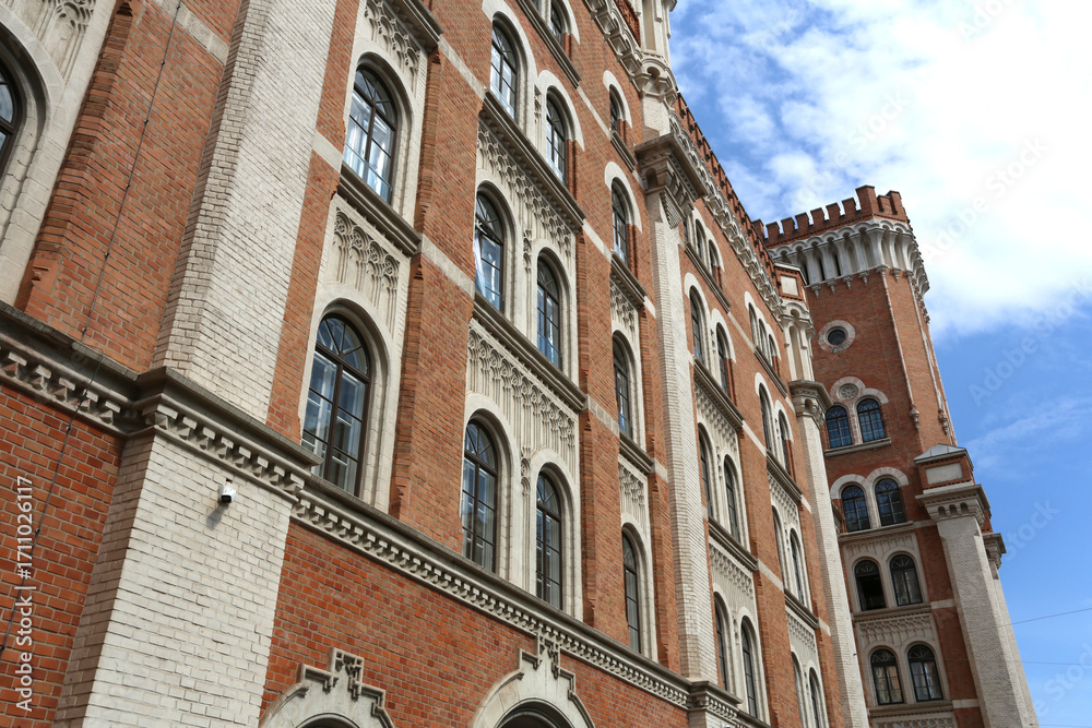 Fototapeta premium Caserne militaire Rossauer à Vienne en Autriche