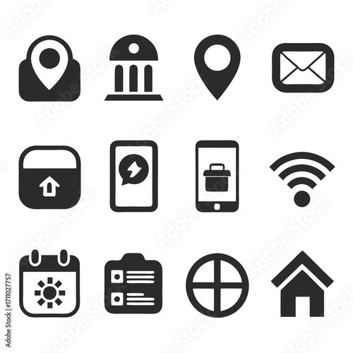 Set of vector icons for modern app design