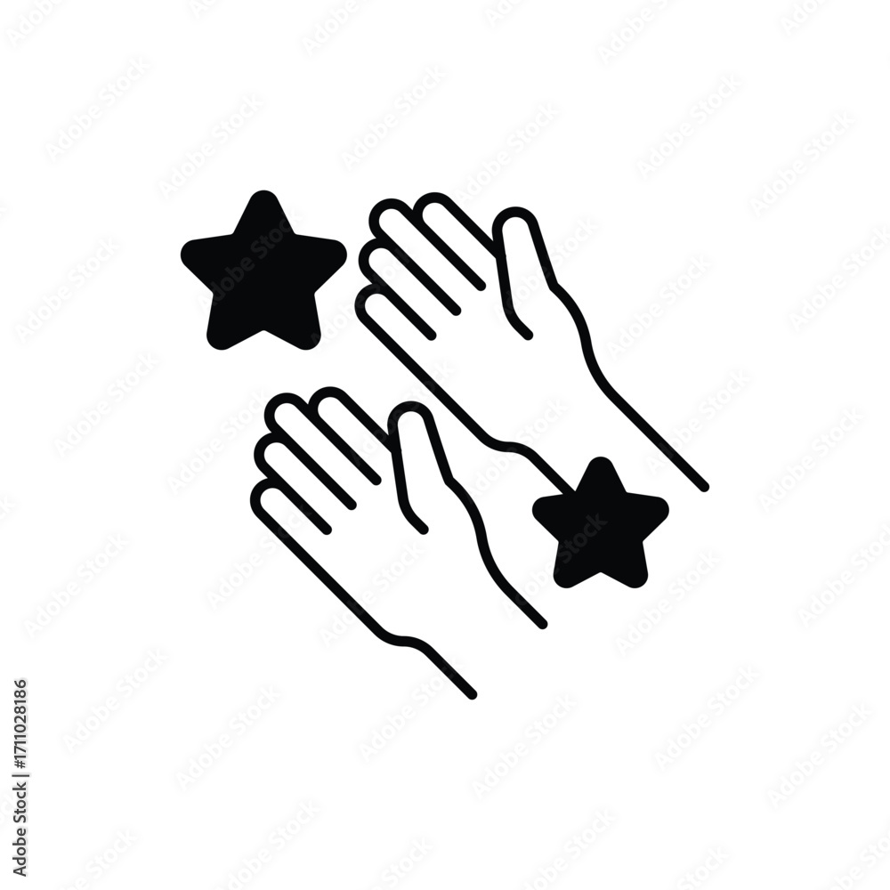 Obraz premium Outreach Black Glyph Vector Icon