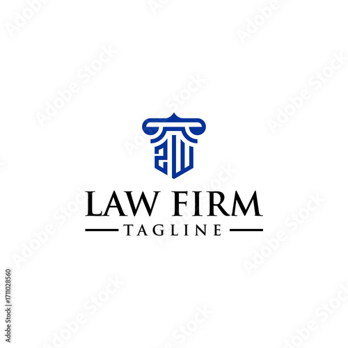 ZW law logo design inspiration