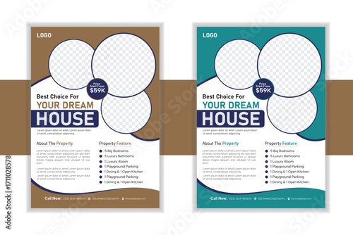 Real Estate Business Flyer Template Design,