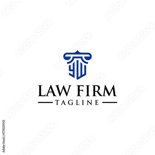 YW law logo design inspiration
