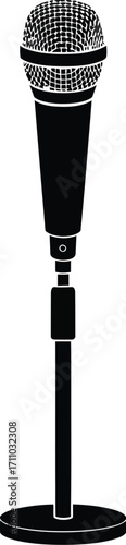 Microphones icon editable vector illustration