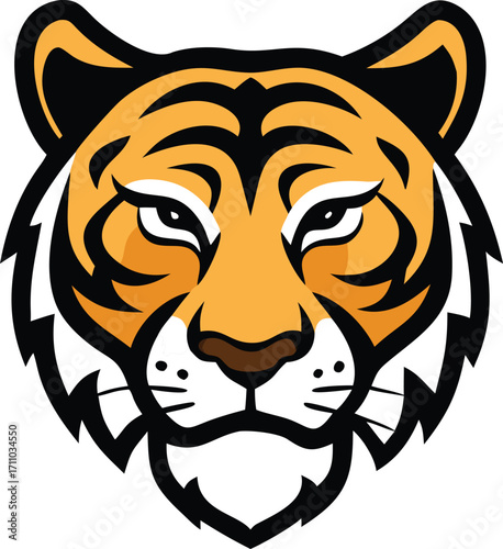 Tiger face vector