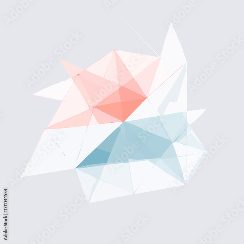 Geometrische Low-Poly-Flächen